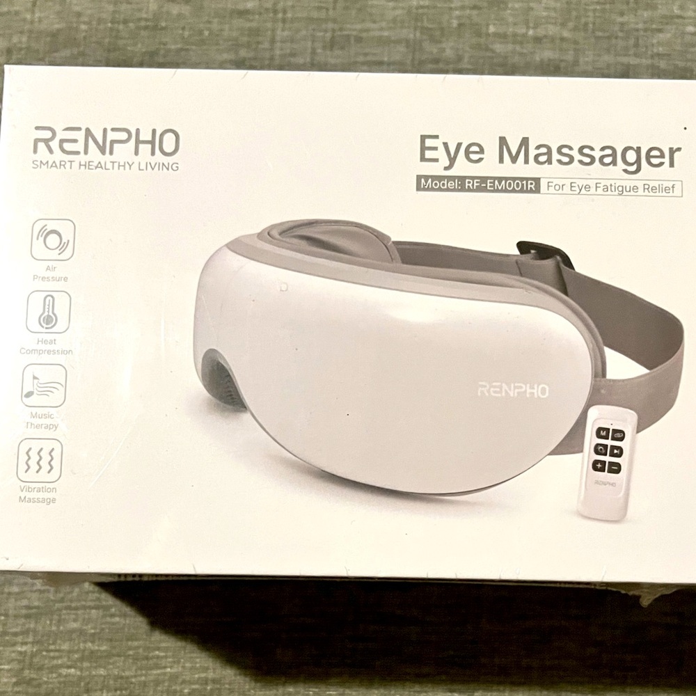 Luxury Eye Massager! Pressure, Heat, Music and Vibration